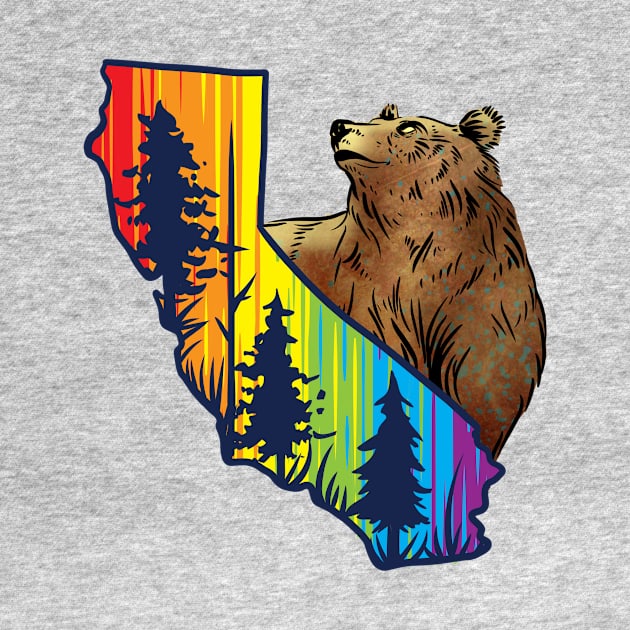 California Pride Bear by Manfish Inc.